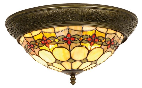Závesné svietidlo Tiffany Oxford - Ø 38*19 cm 2x E14 / max 40w - Clayre & Eef