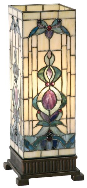 Stolná lampa Tiffany Alloment - 18*45 cm 1x E27 / Max 40W - Clayre & Eef