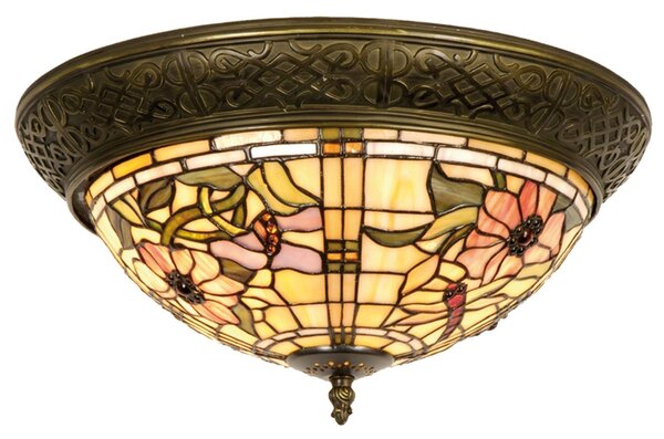 Stropné svetlo Tiffany Cappa - Ø 38*19 cm 2x E14 / Max 40W - Clayre & Eef