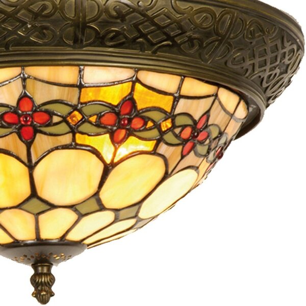 Závesné svietidlo Tiffany Oxford - Ø 38*19 cm 2x E14 / max 40w - Clayre & Eef