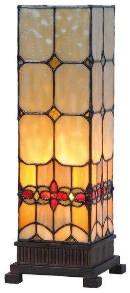 Stolná lampa Tiffany Oxford - 12.5 * 35 cm 1x E14 / Max 40W - Clayre & Eef
