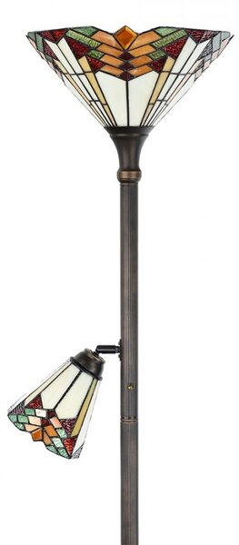 Stojaca lampa Tiffany Montaq - Ø 30*178 cm - Clayre & Eef