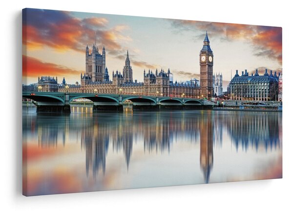Obraz - Londýnske Houses of Parliament (90x60 cm)