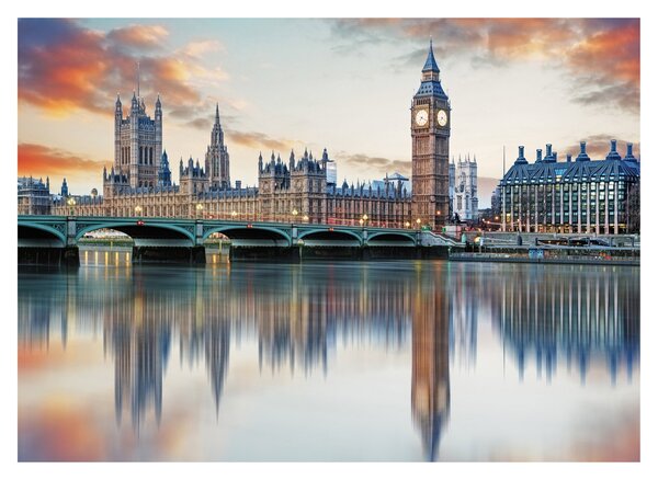 Obraz - Londýnske Houses of Parliament (70x50 cm)