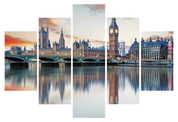 Obraz - Londýnske Houses of Parliament (150x105 cm)