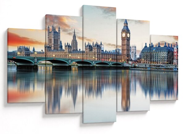 Obraz - Londýnske Houses of Parliament (150x105 cm)