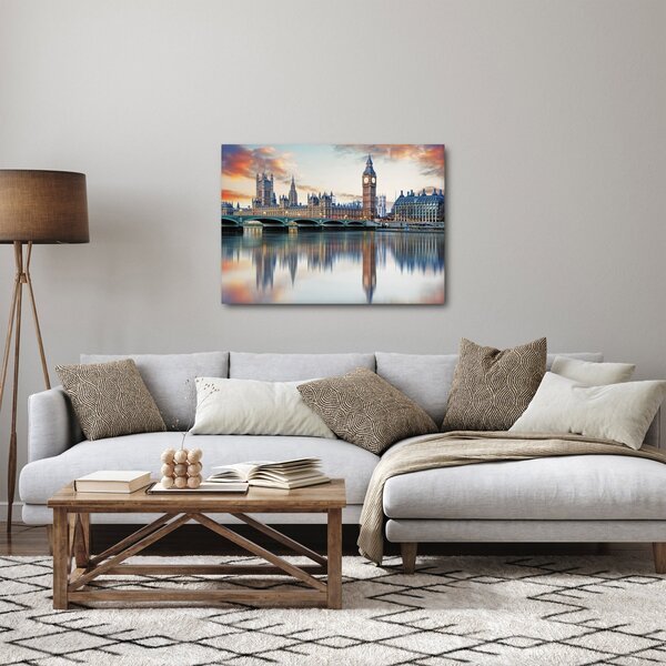 Obraz - Londýnske Houses of Parliament (70x50 cm)