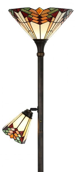 Stojaca lampa Tiffany Montaq - Ø 30*178 cm - Clayre & Eef