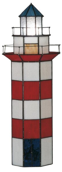 Lampa Tiffany Maják - 21 * 56 cm 2x E14 / max 25W - Clayre & Eef