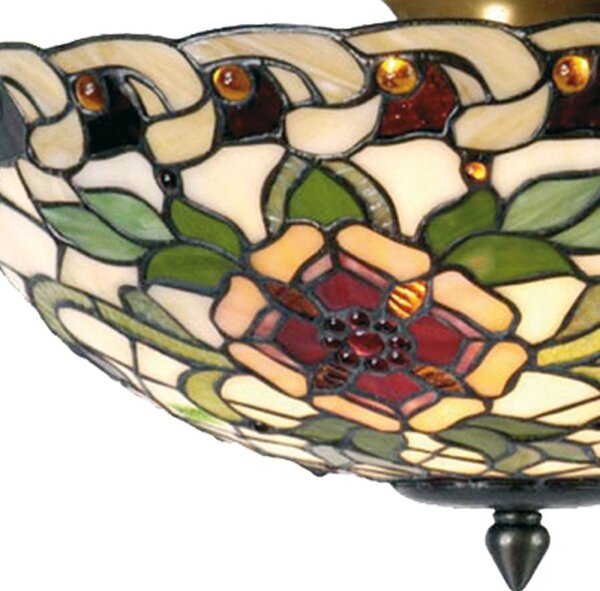 Stropné svietidlo Tiffany Alienor - Ø 40 * 25 cm E14 / max 2 * 40W - Clayre & Eef