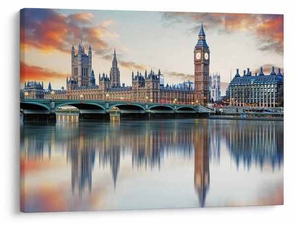 Obraz - Londýnske Houses of Parliament (70x50 cm)
