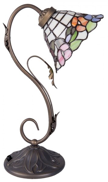 Stolná Tiffany lampa Blooming - Ø 20*48 cm - Clayre & Eef