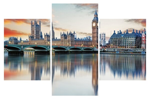 Obraz - Londýnske Houses of Parliament (90x60 cm)