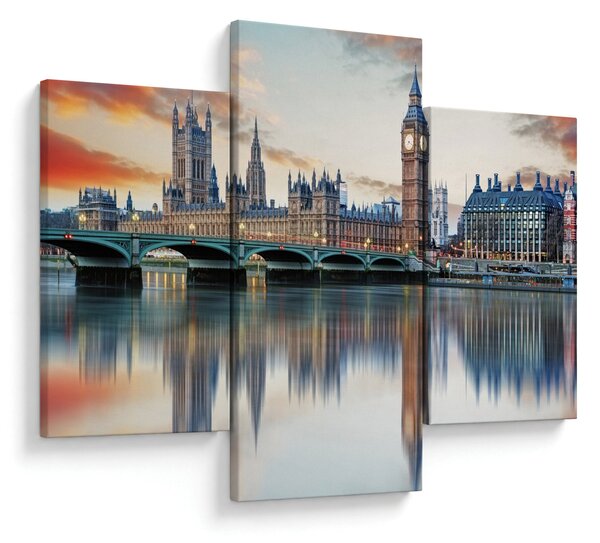 Obraz - Londýnske Houses of Parliament (90x60 cm)