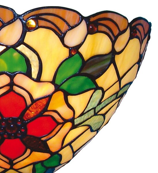 Nástenná lampa Tiffany Rosemond - 30 * 15 * 20 cm 1x E14 / Max 40W - Clayre & Eef