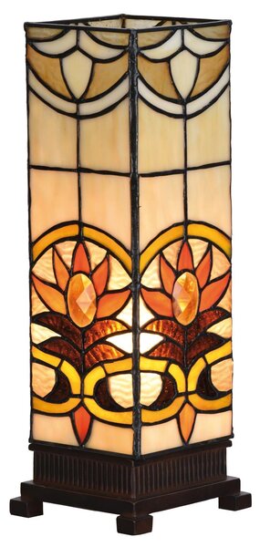 Stolná lampa Tiffany Fleur - 12 * 35 cm 1x E14 / Max 40W - Clayre & Eef