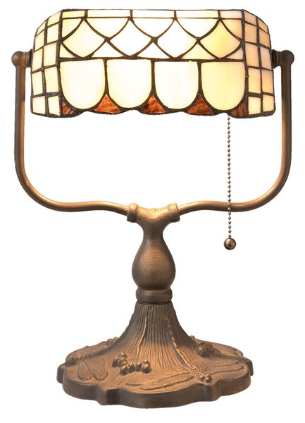 Stolná lampa Tiffany Tricia - 26 * 21 * 37 cm E27 / Max 60W - Clayre & Eef