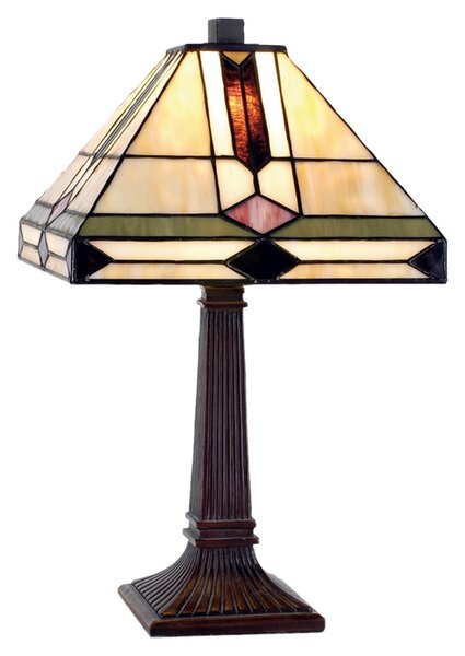Stolná lampa Tiffany - 30*37 cm 1x E14 / Max 40W - Clayre & Eef