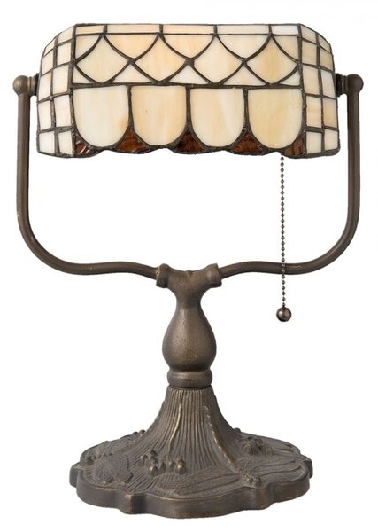 Stolná lampa Tiffany Tricia - 26 * 21 * 37 cm E27 / Max 60W - Clayre & Eef