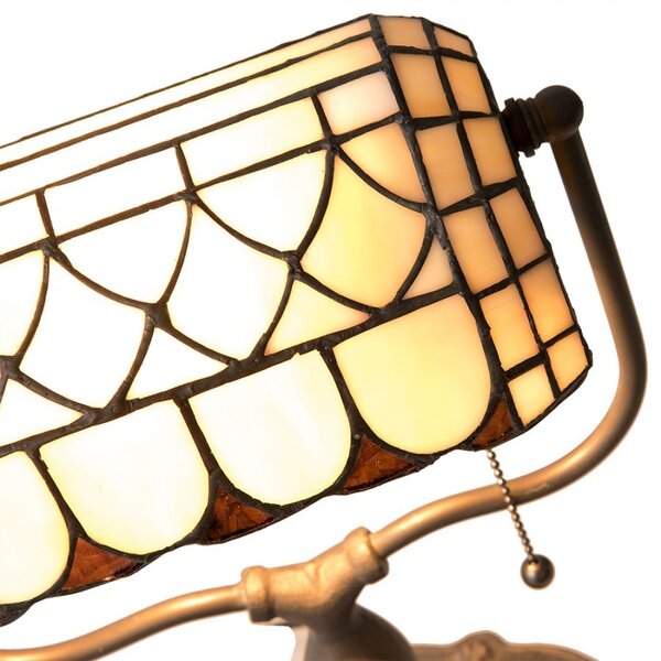 Stolná lampa Tiffany Tricia - 26 * 21 * 37 cm E27 / Max 60W - Clayre & Eef