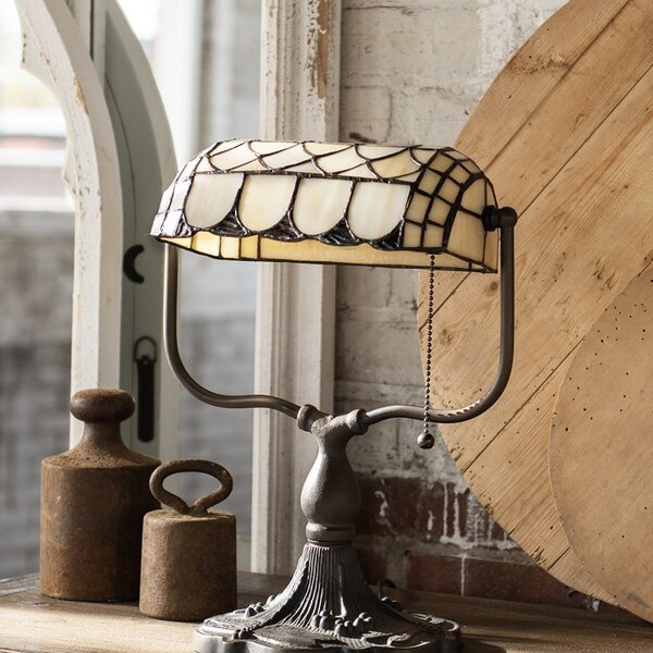 Stolná lampa Tiffany Tricia - 26 * 21 * 37 cm E27 / Max 60W - Clayre & Eef