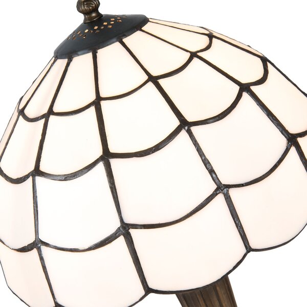 Stolná lampa Tiffany - Ø 25*43 cm / E27/max 1*40W - Clayre & Eef