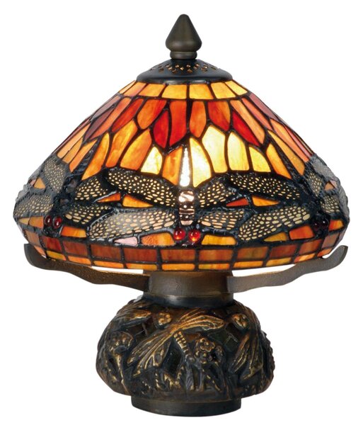 Stolná lampa Tiffany - Ø 22 * ​​21 cm 1x E14 / Max 40W - Clayre & Eef