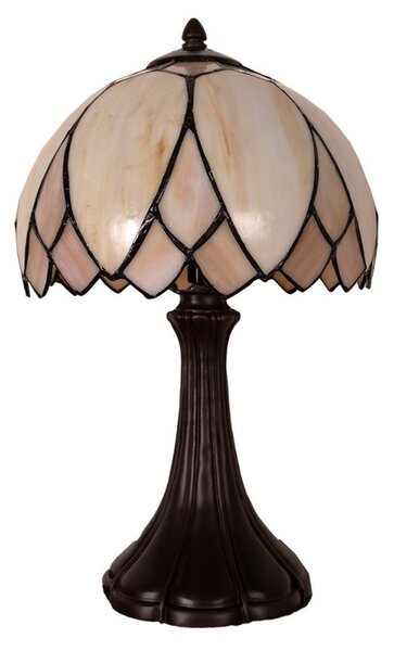 Stolná lampa Tiffany Pivoine - Ø 25 * 42 cm 1x E14 / max 60W - Clayre & Eef