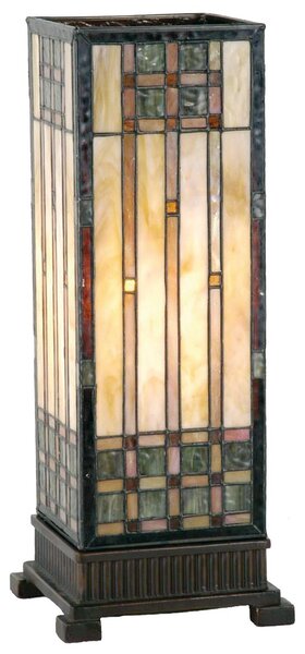 Stolná lampa Tiffany - 18*45 cm 1x E27 / Max 60W - Clayre & Eef