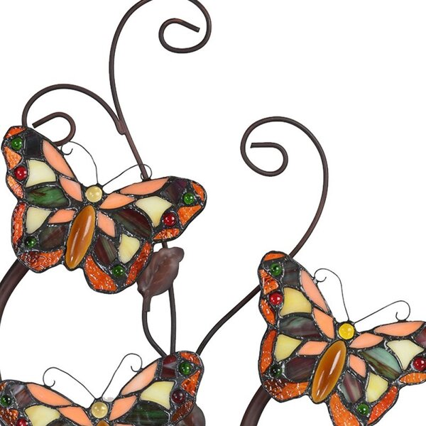 Nástenná lampa Tiffany Papillons - 32 * 68 cm G4 / 4 * 2W - Clayre & Eef