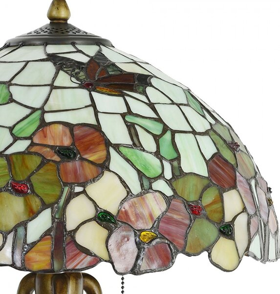 Stolná lampa Tiffany Esmée - Ø 40 * 63 cm E27 / 2 * 60W - Clayre & Eef