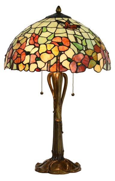 Stolná lampa Tiffany Esmée - Ø 40 * 63 cm E27 / 2 * 60W - Clayre & Eef