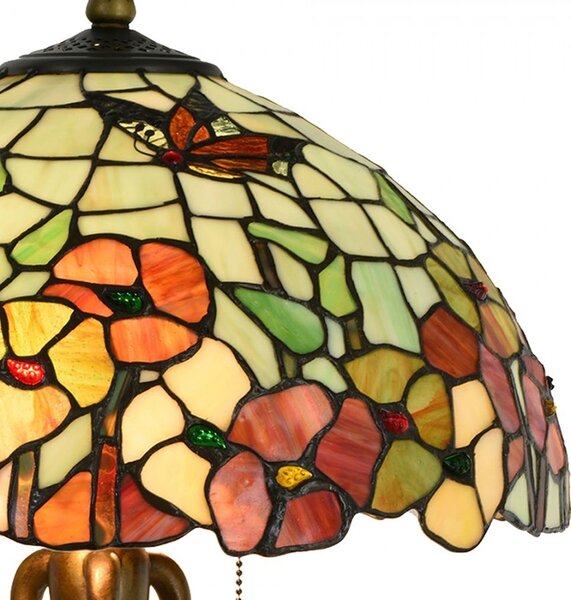Stolná lampa Tiffany Esmée - Ø 40 * 63 cm E27 / 2 * 60W - Clayre & Eef