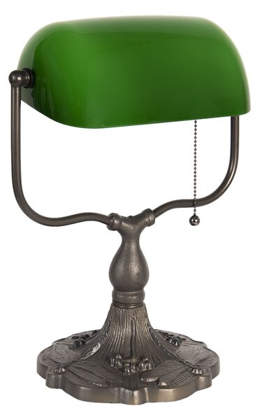 Zelená bankový lampa tiffany Velves - 27 * 20 * 36 cm 1x E27 / max 60W - Clayre & Eef