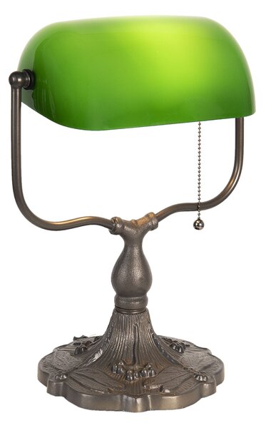 Zelená bankový lampa tiffany Velves - 27 * 20 * 36 cm 1x E27 / max 60W - Clayre & Eef