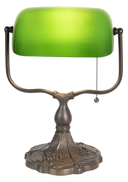Zelená bankový lampa tiffany Velves - 27 * 20 * 36 cm 1x E27 / max 60W - Clayre & Eef