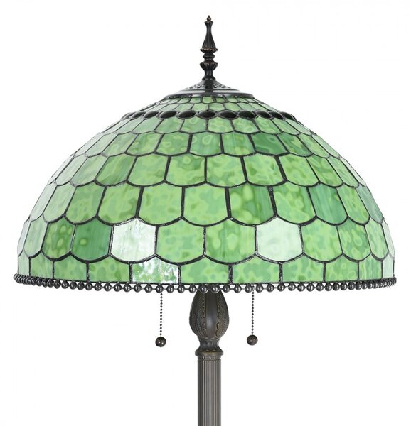 Stojací Tiffany lampa Amarante - Ø 51 * 165 cm E27 / max 3 * 60W - Clayre & Eef