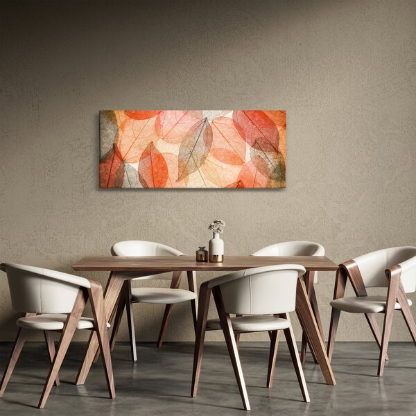 Obraz maľovaného jesenného lístia (120x50 cm)