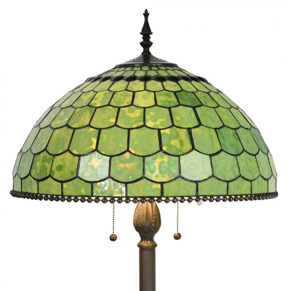 Stojací Tiffany lampa Amarante - Ø 51 * 165 cm E27 / max 3 * 60W - Clayre & Eef