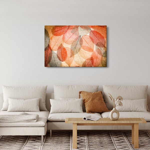 Obraz maľovaného jesenného lístia (90x60 cm)