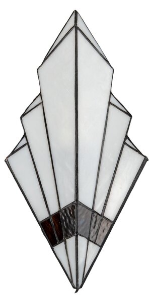 Nástenná lampa Tiffany Trinagl - 23 * 13 * 43 cm E27 / max 1 * 40W - Clayre & Eef