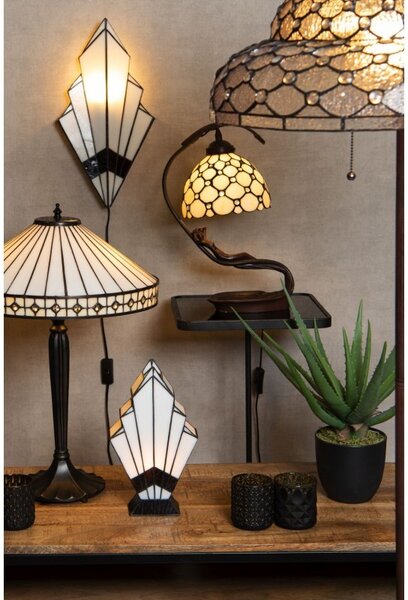 Nástenná lampa Tiffany Trinagl - 23 * 13 * 43 cm E27 / max 1 * 40W - Clayre & Eef