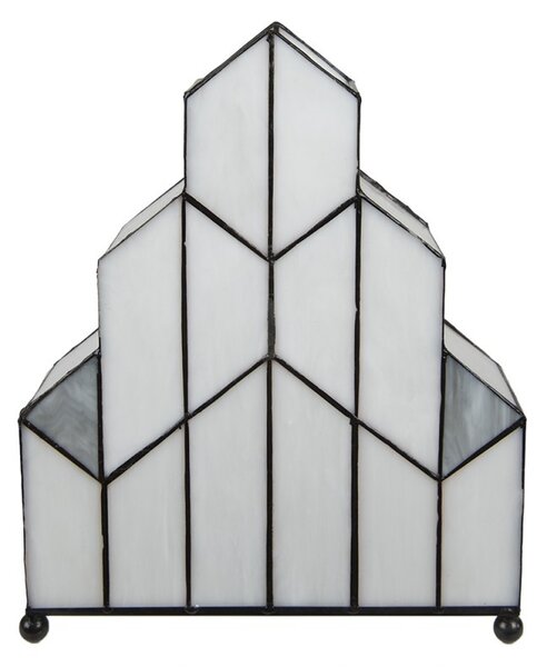 Stolová lampa Tiffany v neobvyklom tvare Crame - 30*4*25 cm - Clayre & Eef