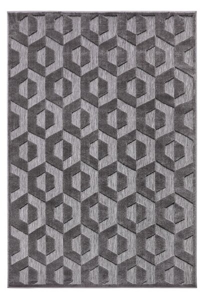 Antracitovosivý koberec 200x285 cm Iconic Hexa – Hanse Home