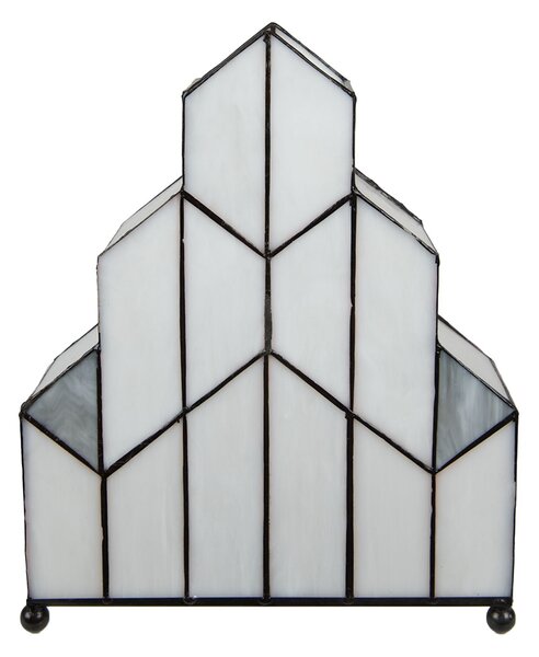 Stolová lampa Tiffany v neobvyklom tvare Crame - 30*4*25 cm - Clayre & Eef