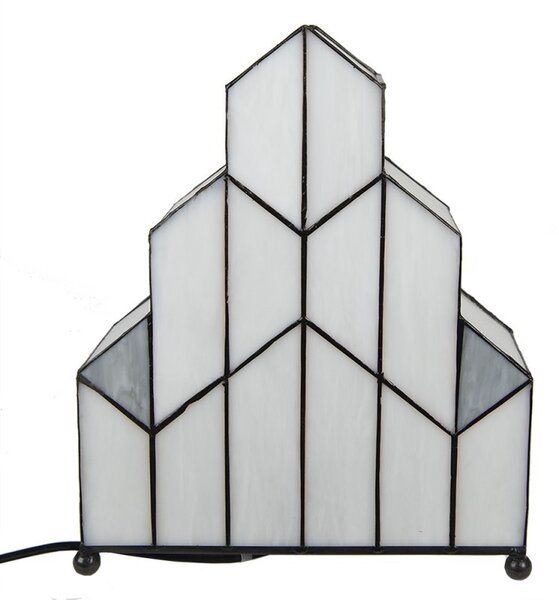 Stolová lampa Tiffany v neobvyklom tvare Crame - 30*4*25 cm - Clayre & Eef