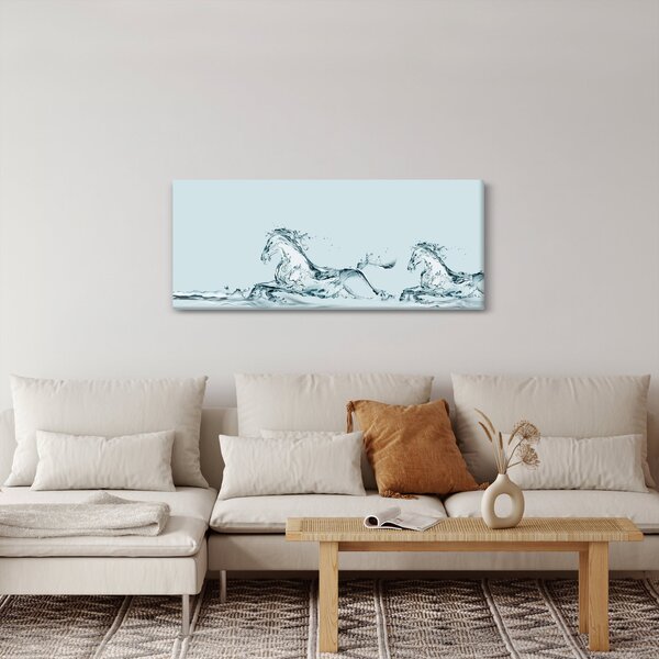 Obraz - Kone z kvapiek vody (120x50 cm)
