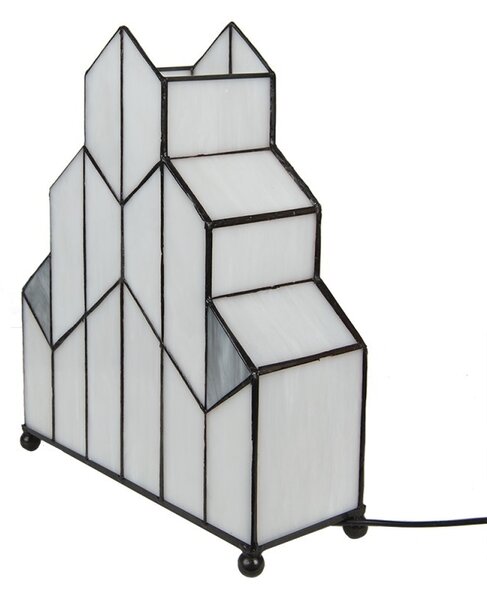 Stolová lampa Tiffany v neobvyklom tvare Crame - 30*4*25 cm - Clayre & Eef
