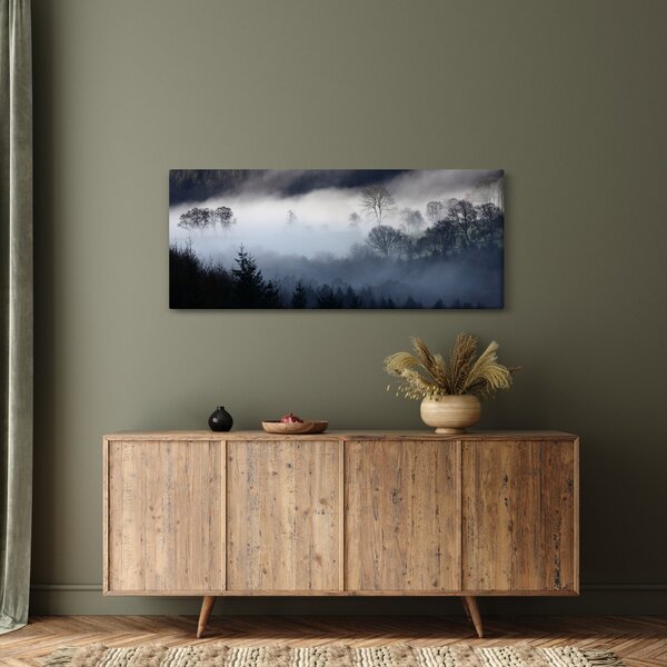 Obraz hmly nad lesom (120x50 cm)
