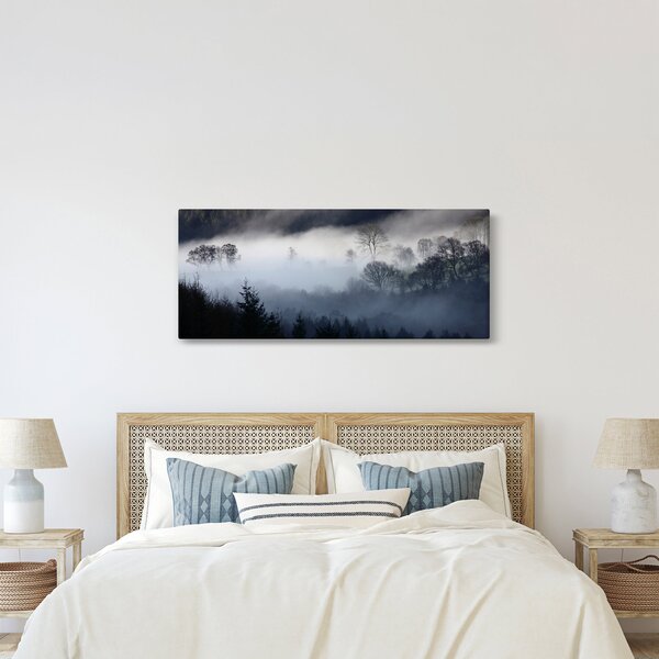 Obraz hmly nad lesom (120x50 cm)
